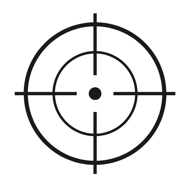 grafika celu strzelniczego - symbolizująca konkretne podejście firmy